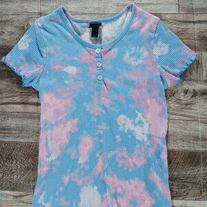 Art Class Short Sleeve Tie dye Girls size L 10-12